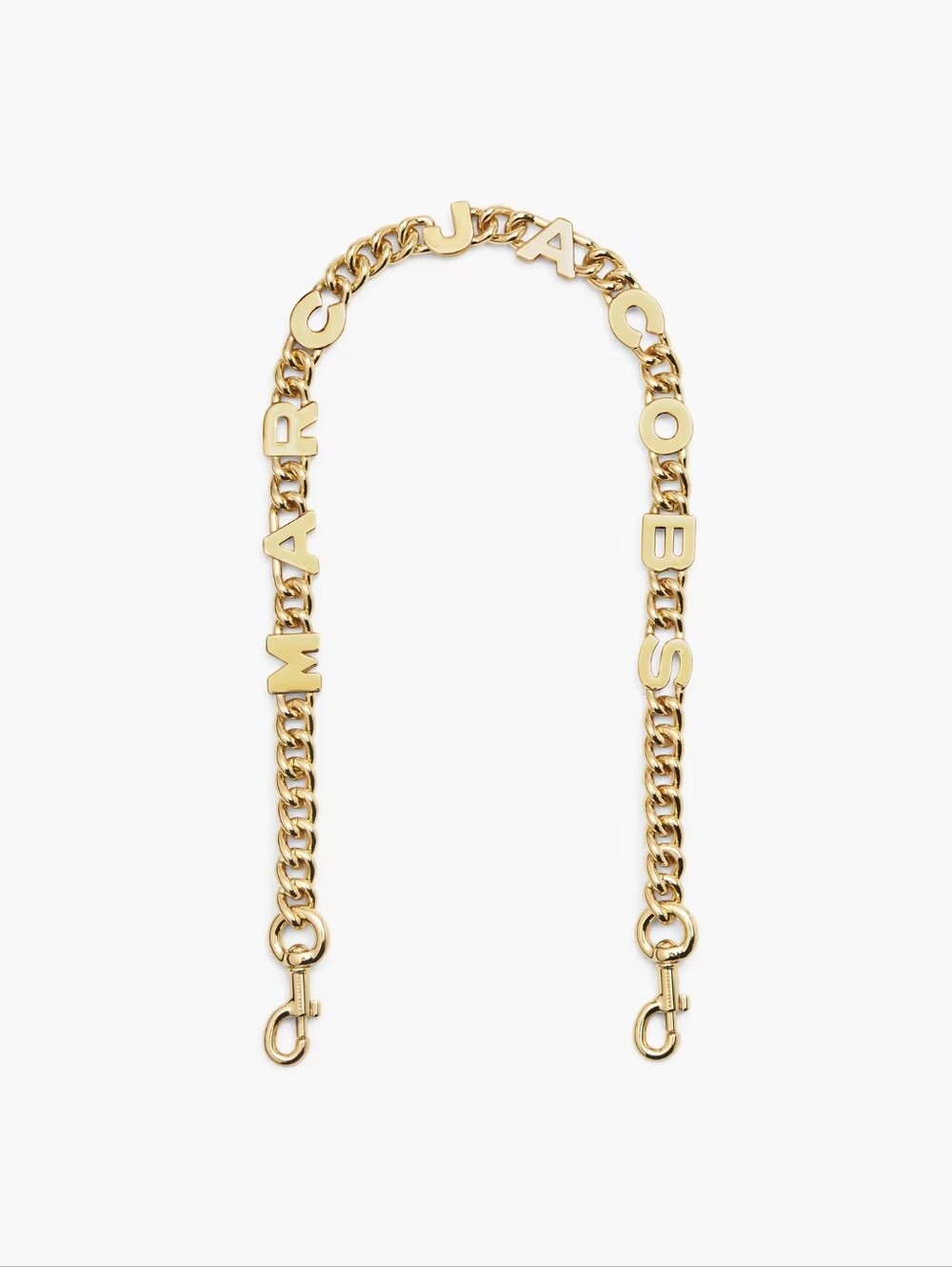 Marc Jacobs Polished Gold Letter Chain Strap - Picture 5 of 6